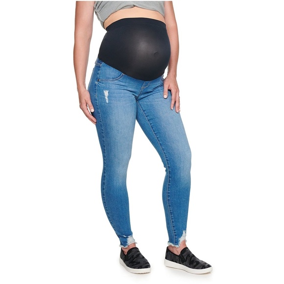 Maternity Sonoma Goods For Life Over-The-Belly Jeggings - Picture 1 of 9